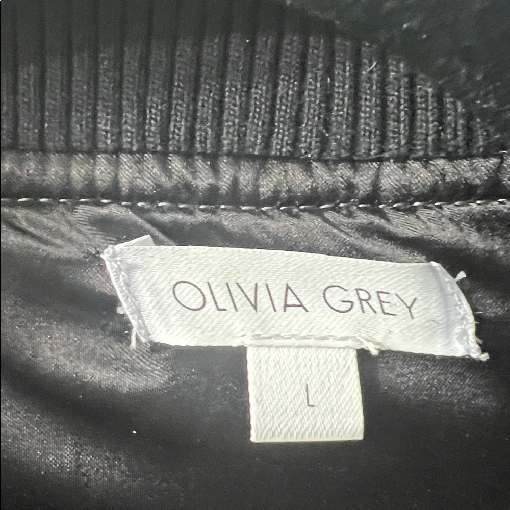 Olivia Grey Bomber Jacket - Picture 3 of 3